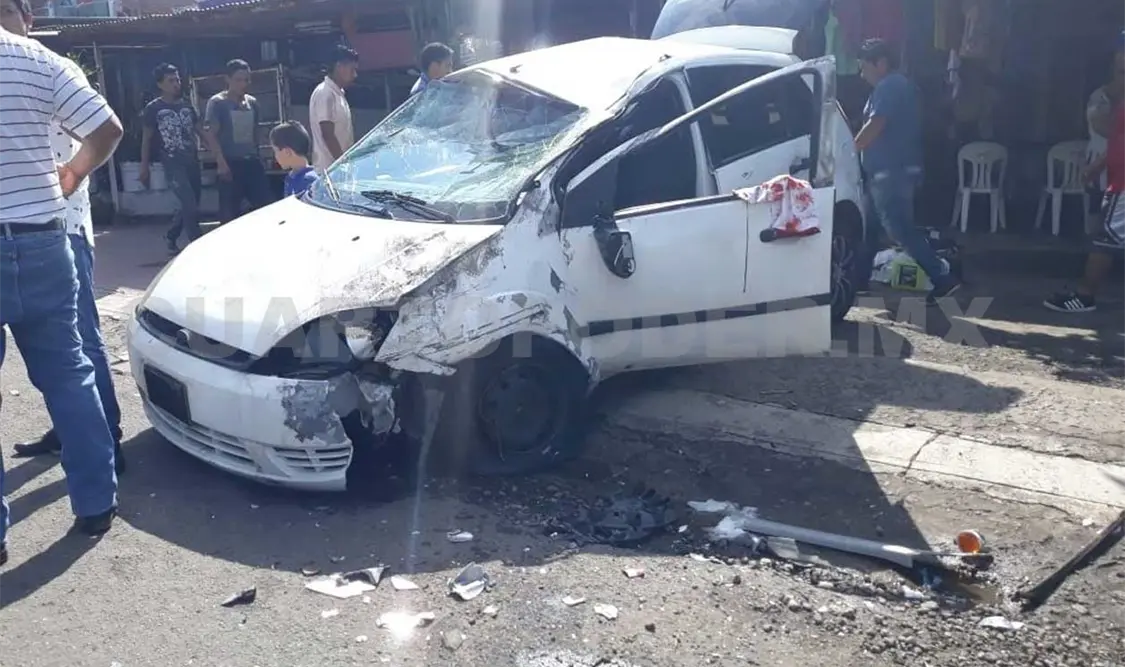Un lesionado en percance vial