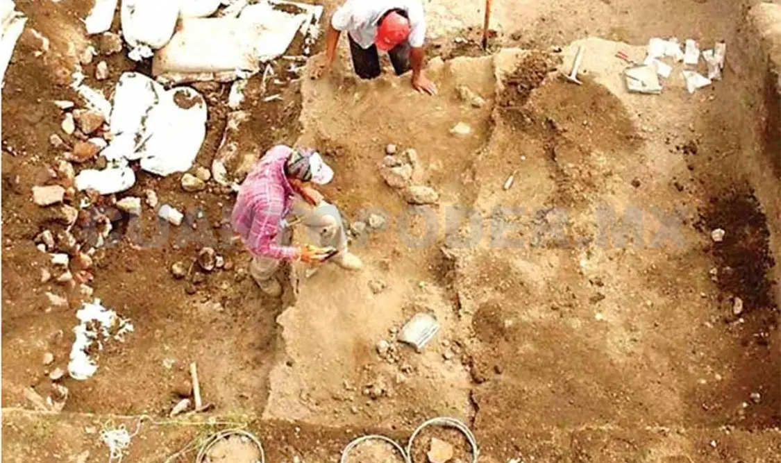 Al menos tres cráneos mostraban deformación craneal que no es común en Teotihuacán sino en el área maya. Cortesía
