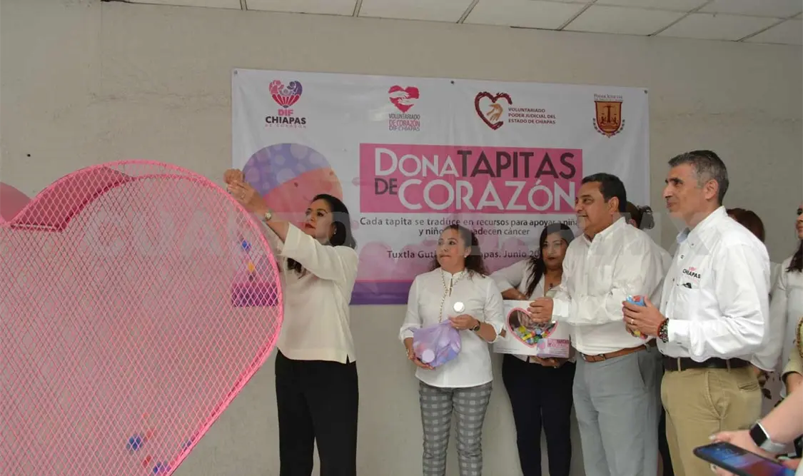 Se suma PJE a campaña Dona Tapitas de Corazón