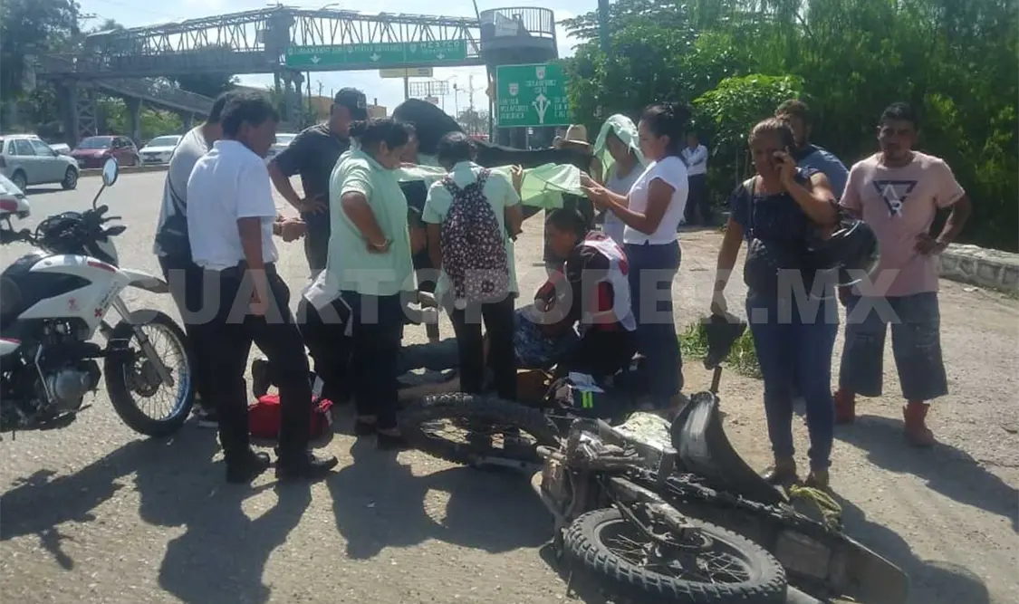 Motociclista es embestido por vehículo “fantasma”
