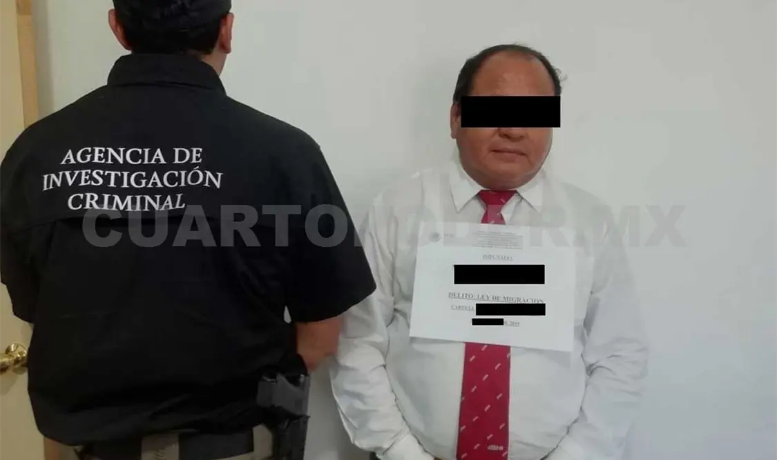 Aseguran autobús con 14 migrantes; chofer detenido