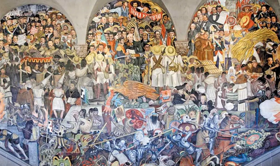 En el Palacio Nacional se encuentra un mural hecho por Diego Rivera. Cortesía