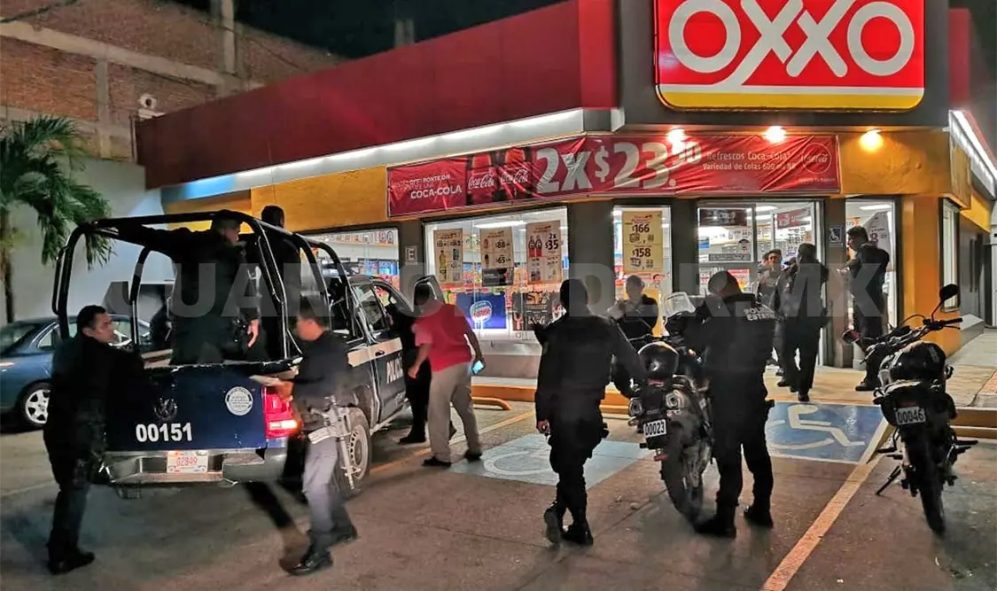 Asaltantes asegurados durante persecución