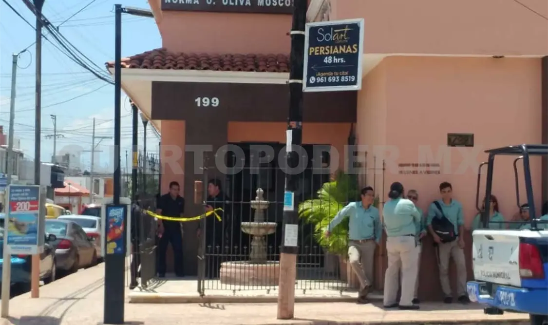 Asaltan notaría en el centro de Tuxtla