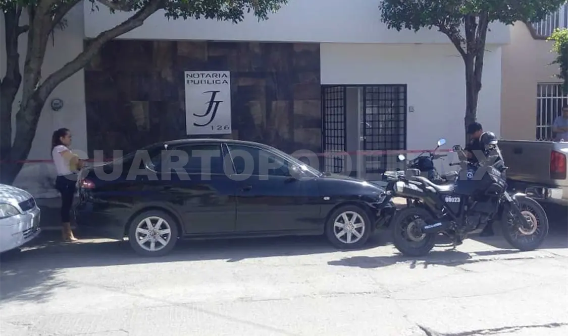 Delincuentes visitan otra notaría pública