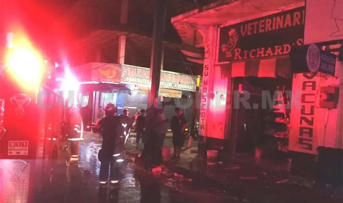 Controlan incendio en una veterinaria