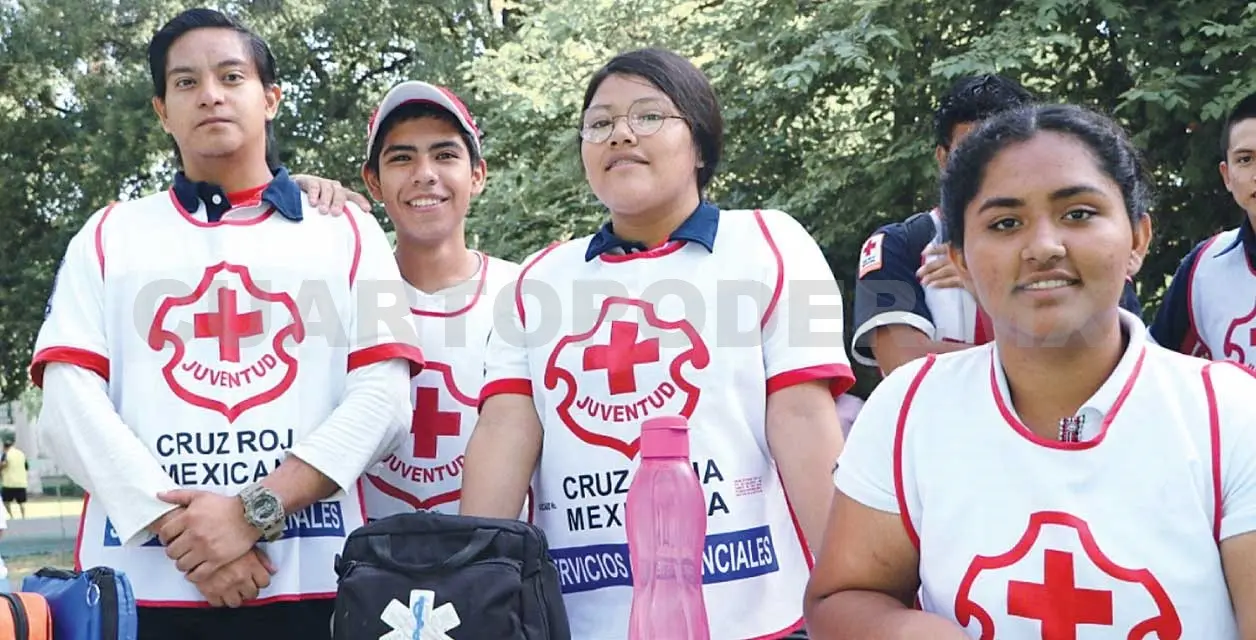 En este magno evento participó la Cruz Roja Mexicana. CP