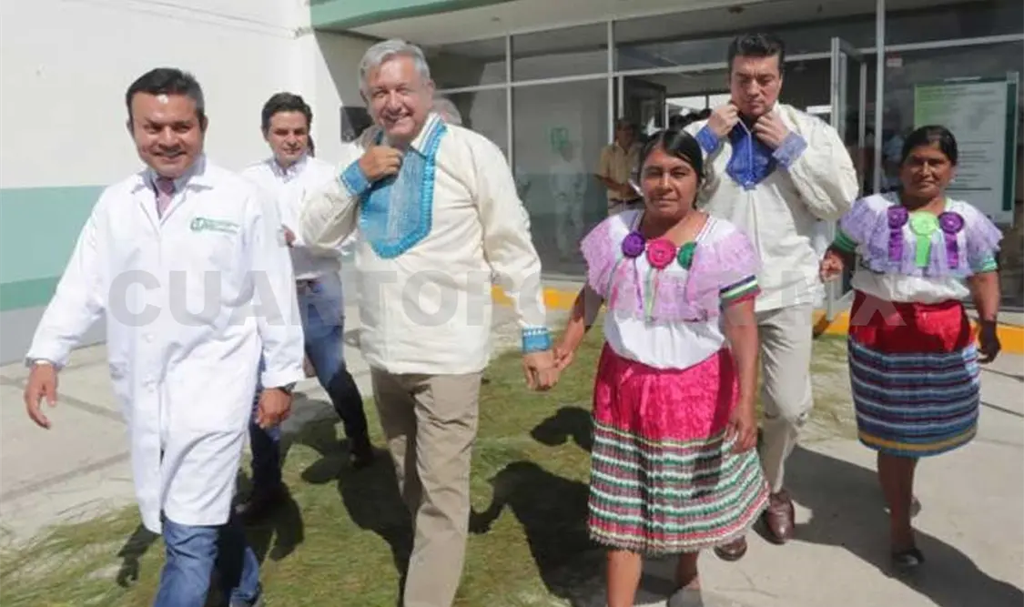 El presidente estuvo en la comunidad de Guadalupe Tepeyac,  municipio de Las Margaritas. El Universal