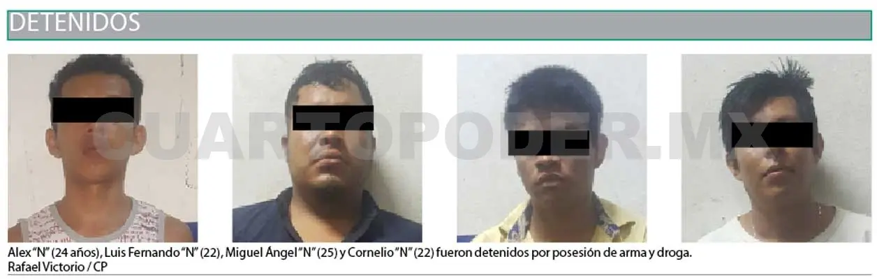 Los detienen por droga, arma y moto sin papeles