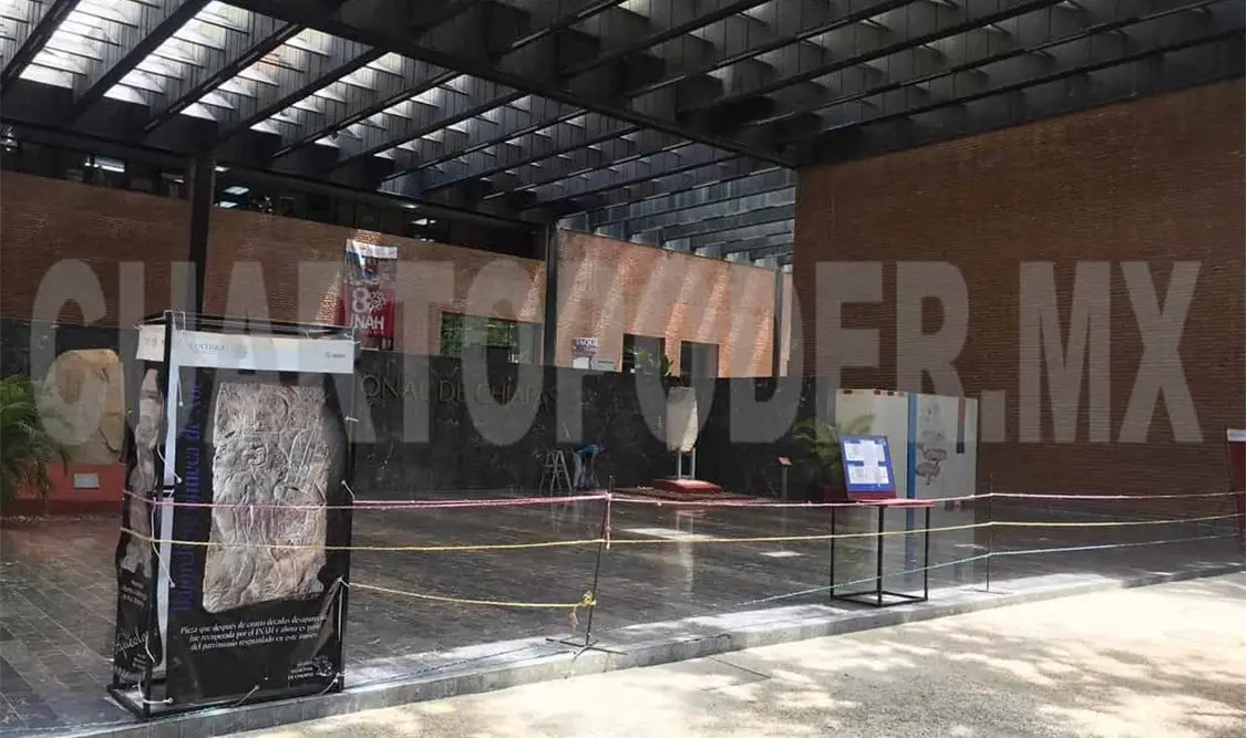 En Chiapas los trabajadores mantenían el paro en las instalaciones del INAH-Tuxtla. Andrés Domínguez / CP
