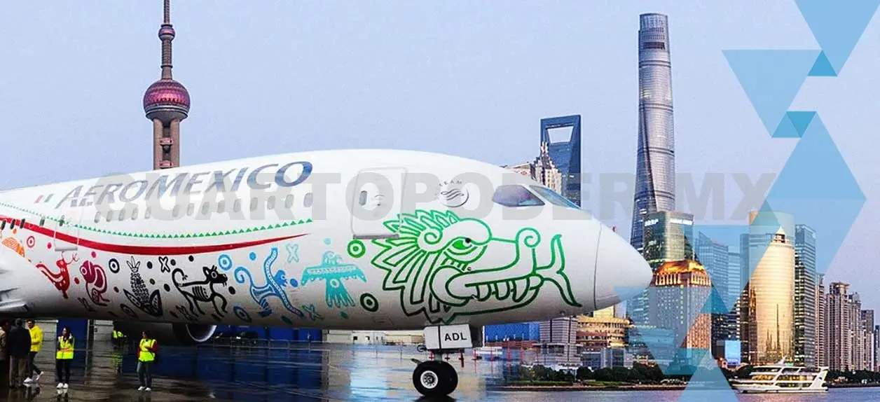 Aeroméxico cancela ruta México-Shangai