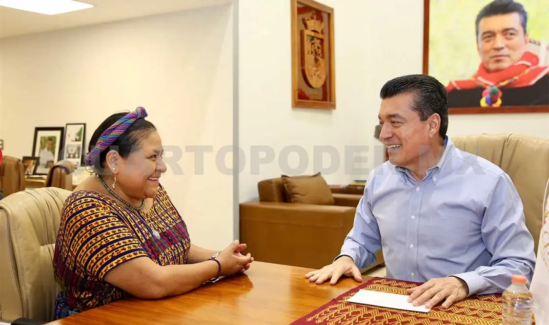 Reconoce Rigoberta Menchú acciones por la paz