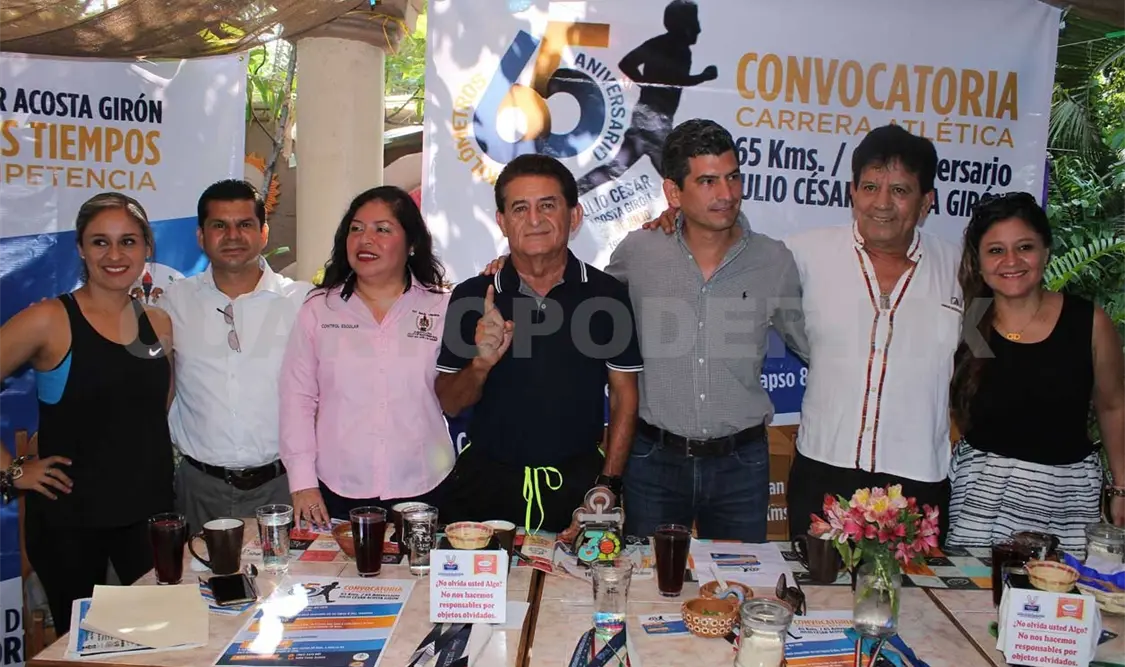65 años y 65 kilómetros para Julio César Acosta