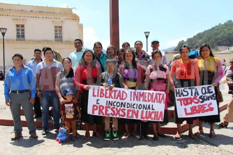 A través de varias conferencias de prensa, familiares piden la libertad de los reos. Cortesía