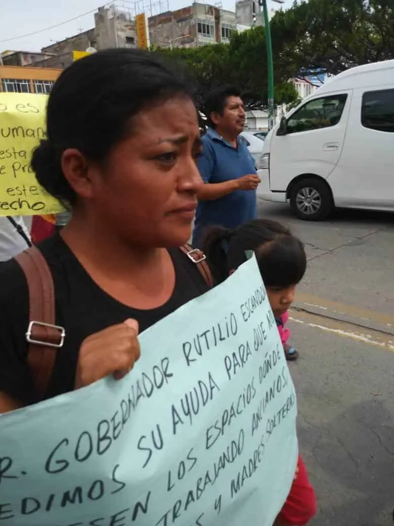 Los comerciantes piden que les sea devuelto el lugar para trabajar. CP