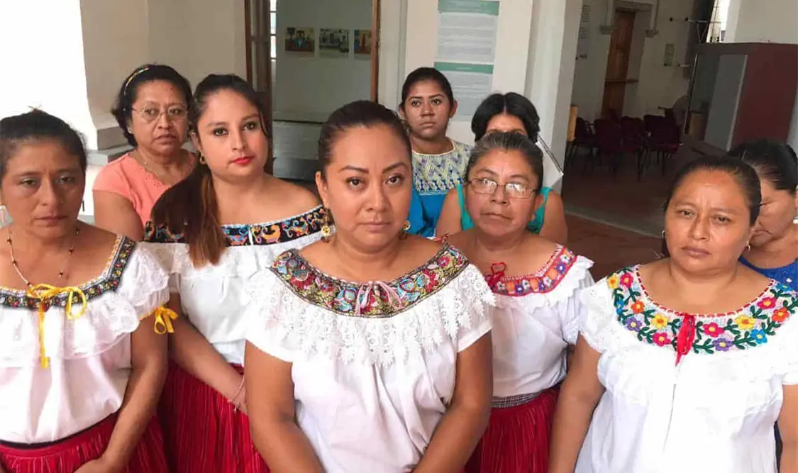 Mujeres cocineras zoques denunciaron acoso y hostigamiento. Andrés Domínguez / CP