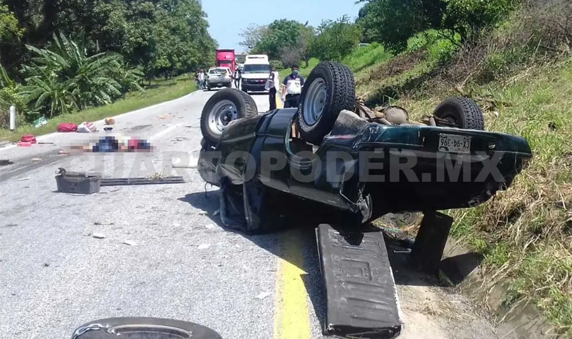 Cuatro muertos y dos heridos en trágico accidente