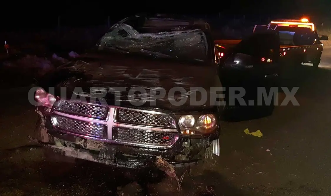 Un lesionado al volcar camioneta tipo Durango