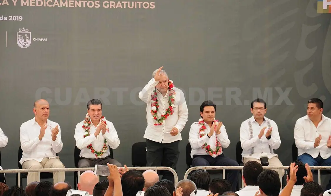 El presidente López Obrador vela por la salud de Chiapas: Rutilio Escandón