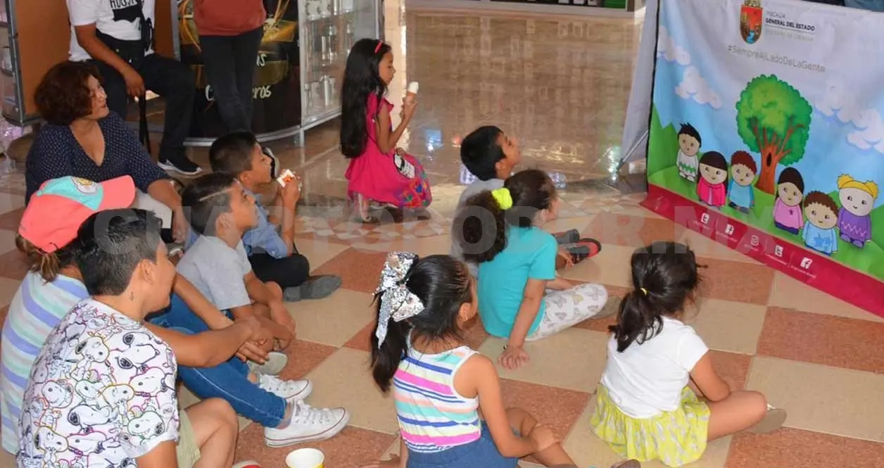 Personal de la Fiscalía General del Estado llevó a cabo actividades lúdicas y recreativas dirigidas a niños, niñas, jóvenes y adultos. CP
