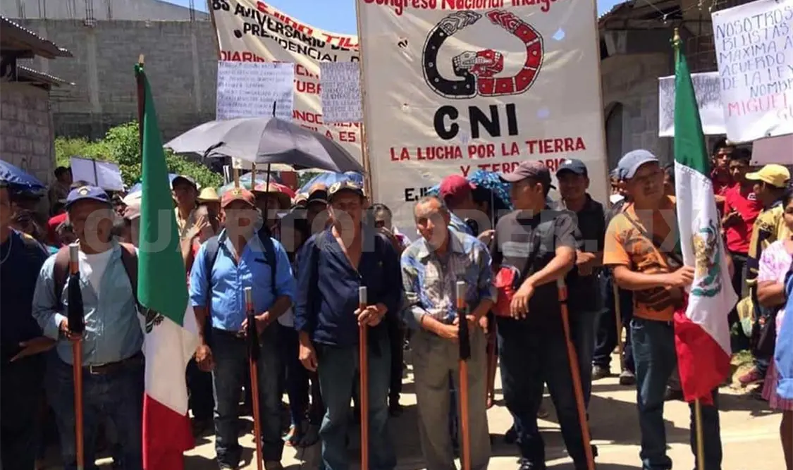El Concejo Nacional Indígena en la defensa del municipio. Cortesía