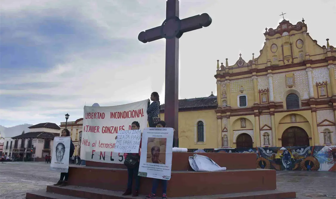 Iniciaron las actividades de liberación de policías en Río florido con una conferencia en San Cristóbal de Las Casas. Guillermo Ramos / CP