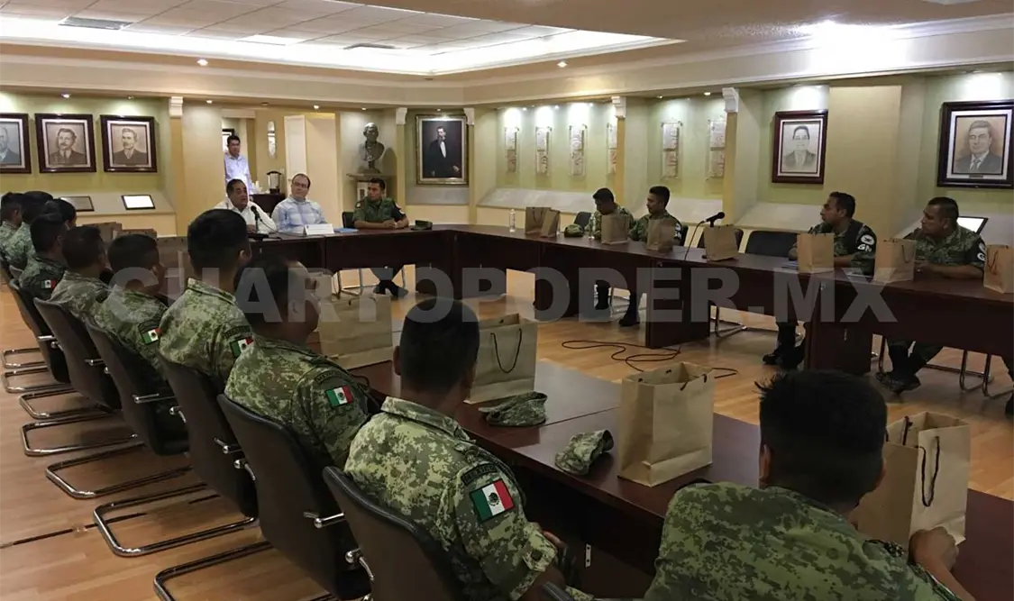 Realizan mesa de trabajo PJE y Guardia Nacional