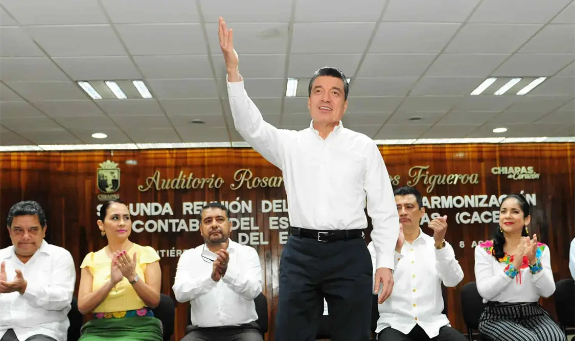 El gobernador asistió a la Segunda Reunión del Consejo de Armonización Contable del Estado de Chiapas. CP