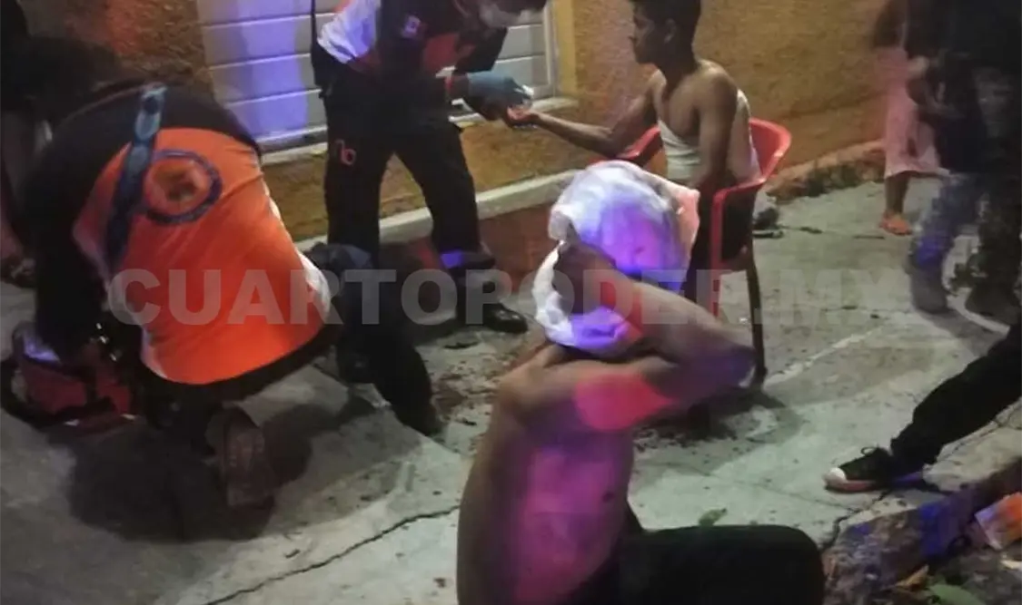 Acuchillan a dos sujetos durante una riña callejera