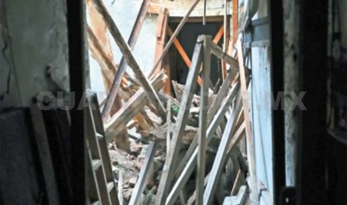 Se informó que el desplome no afectó áreas del Museo Nacional de la Estampa y que se revisarán las obras en curso. Cortesía