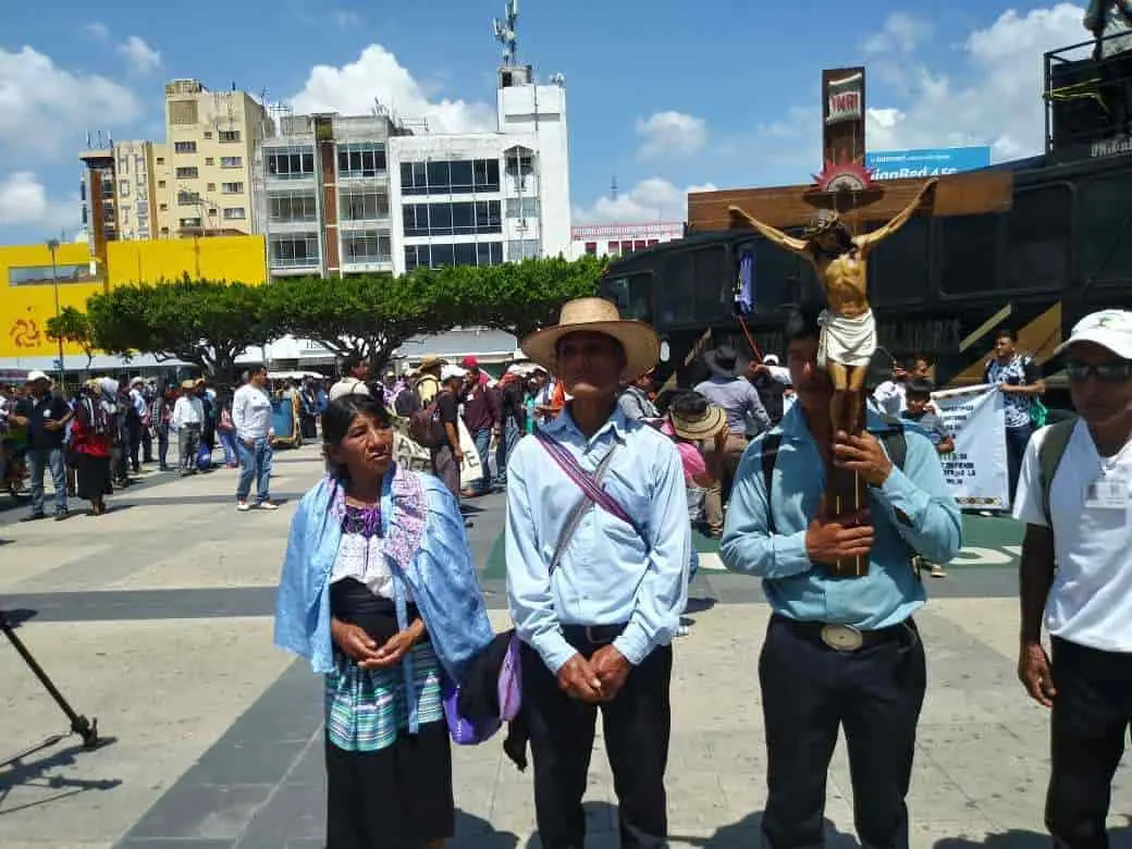 En la marcha peregrinación participaron indígenas de diferentes etnias. CP