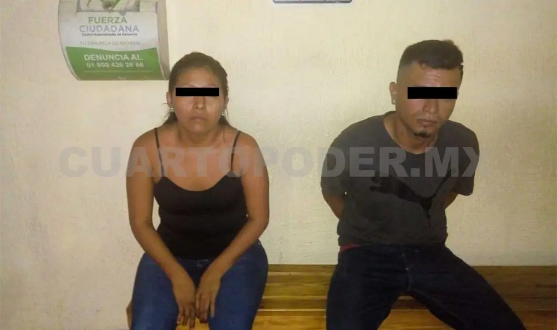 Pareja que asaltaba a alumnos es detenida