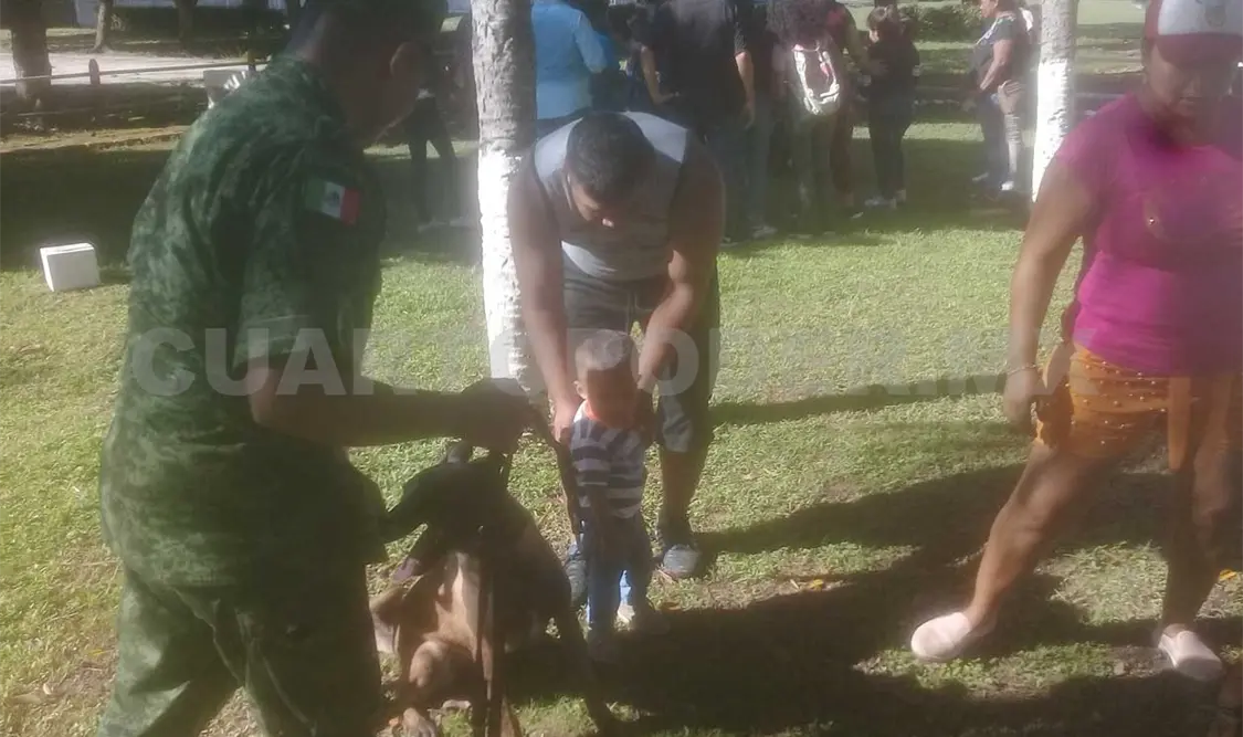 Familias visitan instalaciones militares