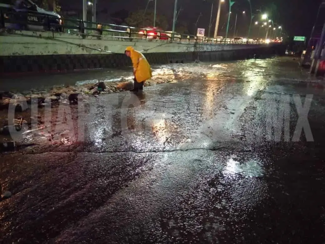 Las lluvias estuvieron acompañadas de rachas de vientos. Cortesía