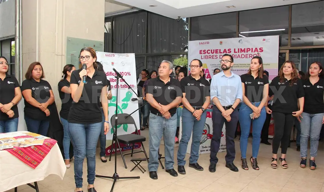 Oficina central de Salud, espacio libre de humo