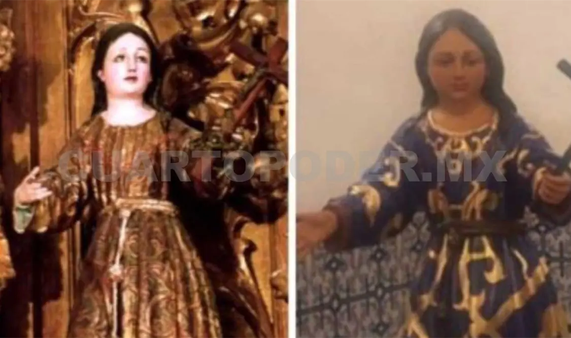 Las piezas afectadas fueron Santa María Egipcíaca y San José. Cortesía