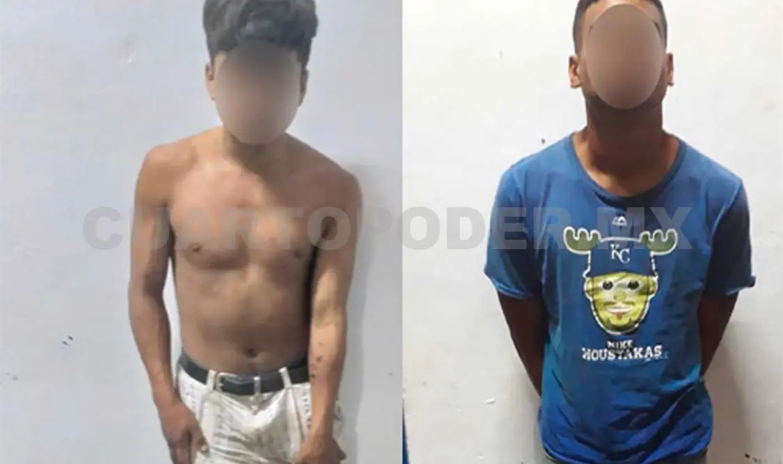Alexis Dayan “N” de 22 años y Simón “N” de 24 años de edad, intentaron darse a la fuga en una camioneta Honda pero fueron asegurados. CP
