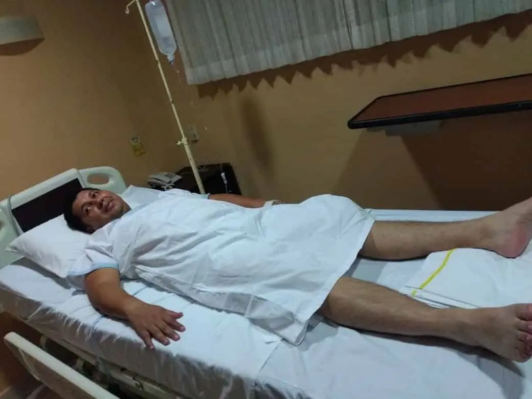 El maestro, por denunciar irregularidades, fue agredido físicamente. Cortesía