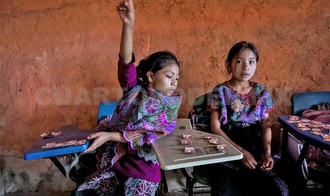 El fotógrafo Ariel Silva documentó la situación de una escuela rural de Zinacantán, Chiapas. Cortesía