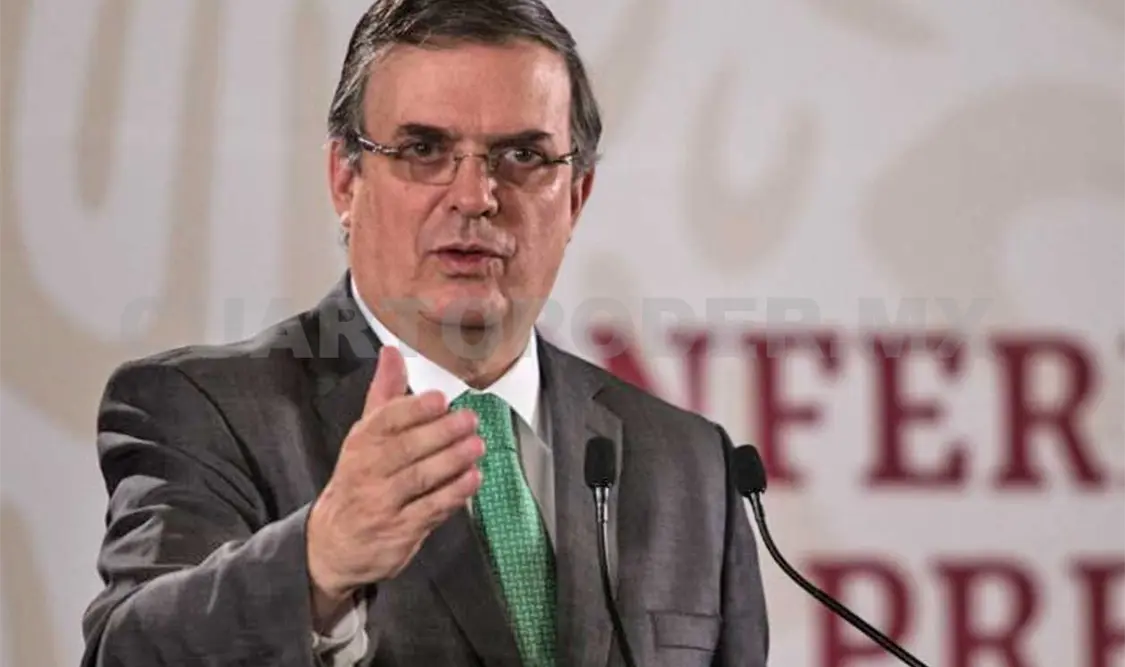 El canciller mexicano Marcelo Ebrard responde a Mark Morgan.Agencias