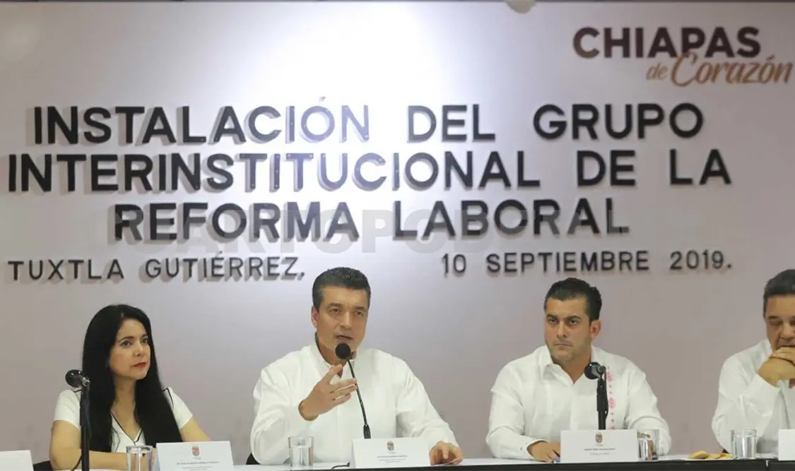 Sumamos esfuerzos para mejorar la productividad y las condiciones laborales de los chiapanecos: gobernador. CP