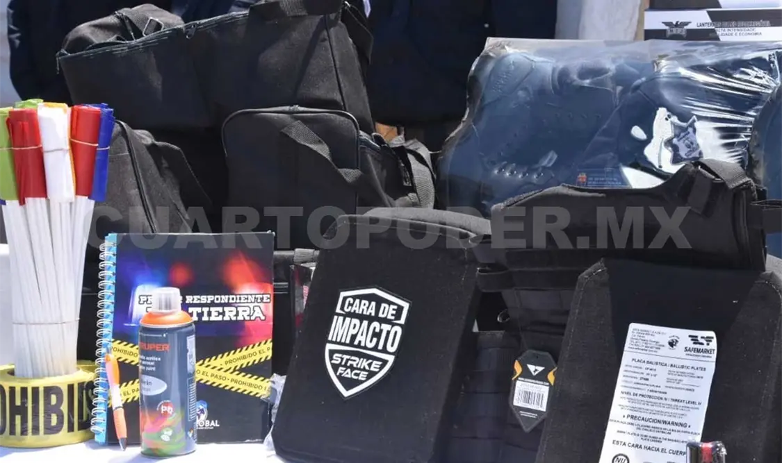 Con los recursos gestionados se adquirieron cámaras de seguridad, uniformes, chalecos antibalas, lámparas, entre otros. CP