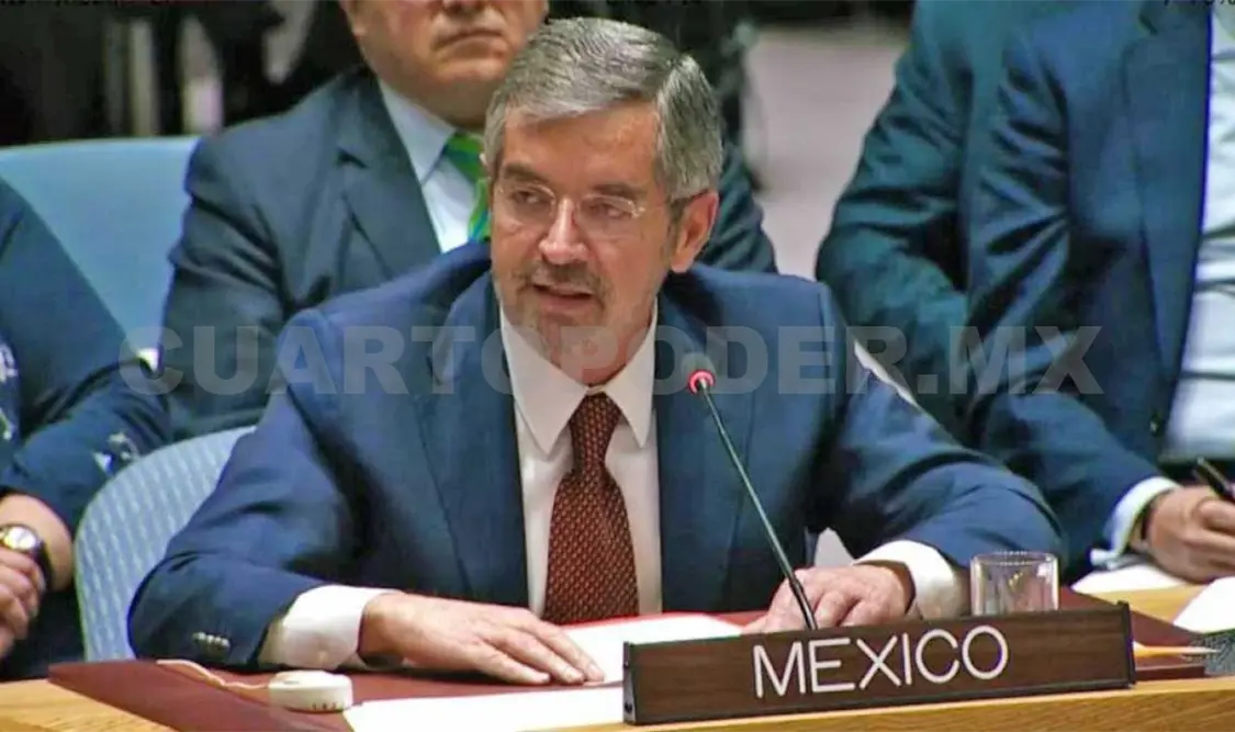 El representante de México ante la ONU, advirtió que sin la paz no hay progreso posible. Agencias