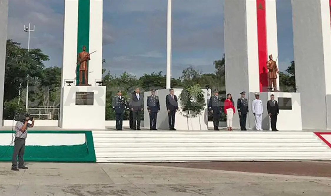 Recordaron la gesta heroica de los Niños Héroes. Andrés Domínguez / CP