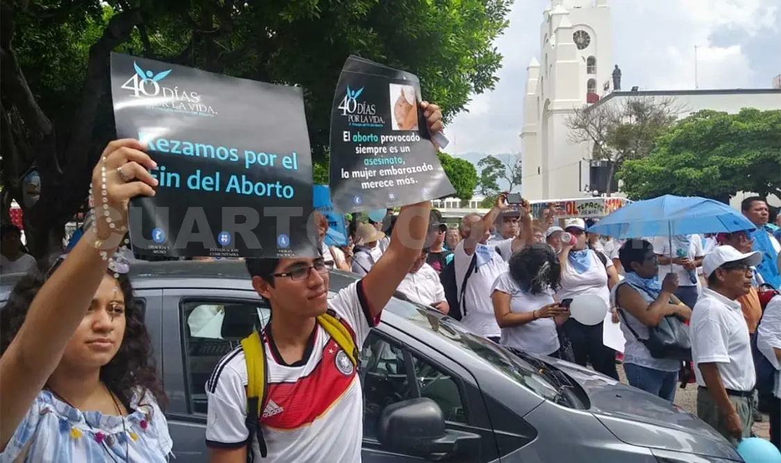 Organizaciones provida marchan contra el aborto