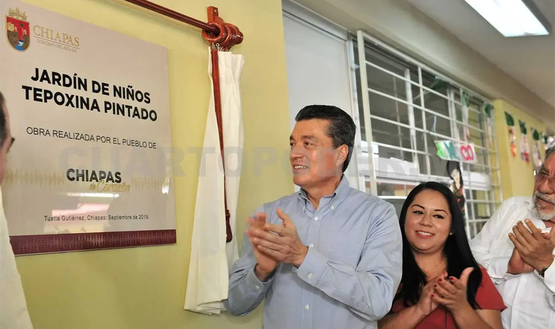 Inaugura REC reconstrucción de Jardín de Niñas y Niños