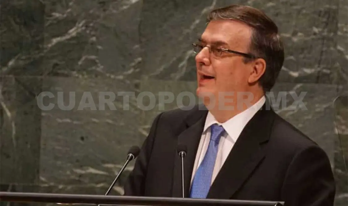 El canciller Marcelo Ebrard dijo que “México participará de manera intensa en ámbito y promoción a solución de flujos migratorios”. Twitter