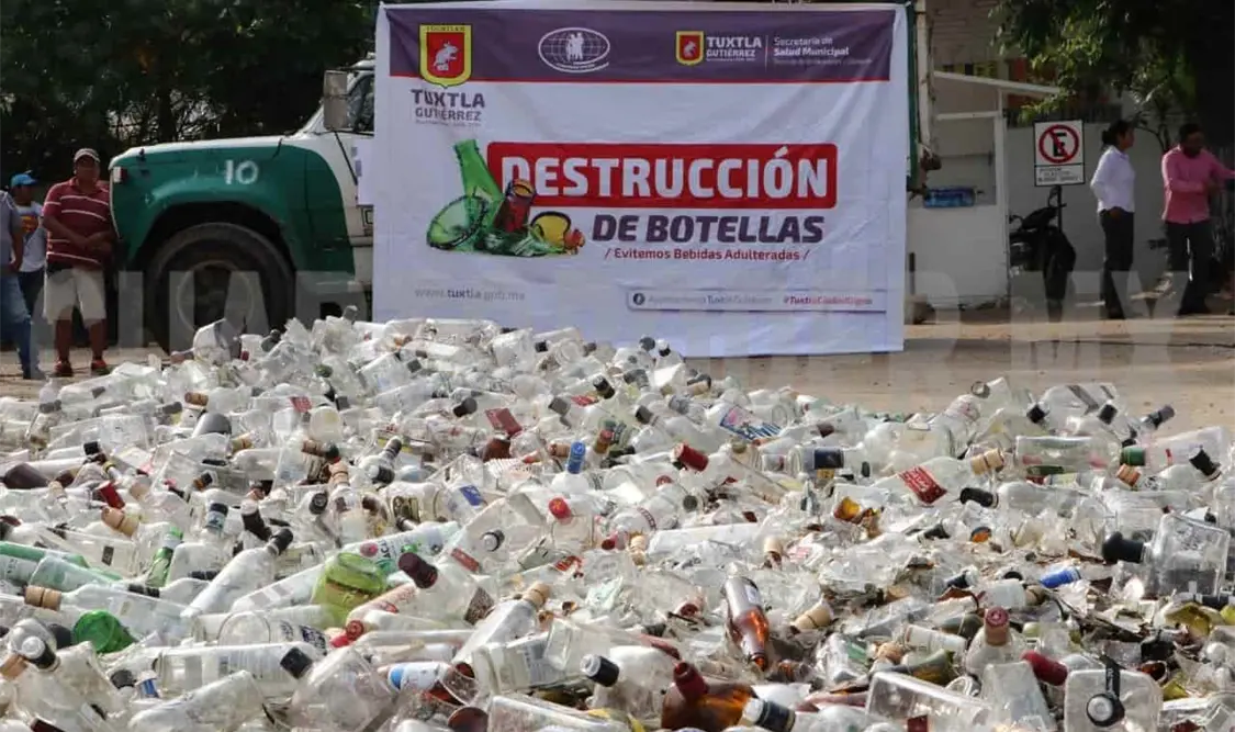 Con estas acciones se busca prevenir la venta y consumo de alcohol adulterado en la capital. CP