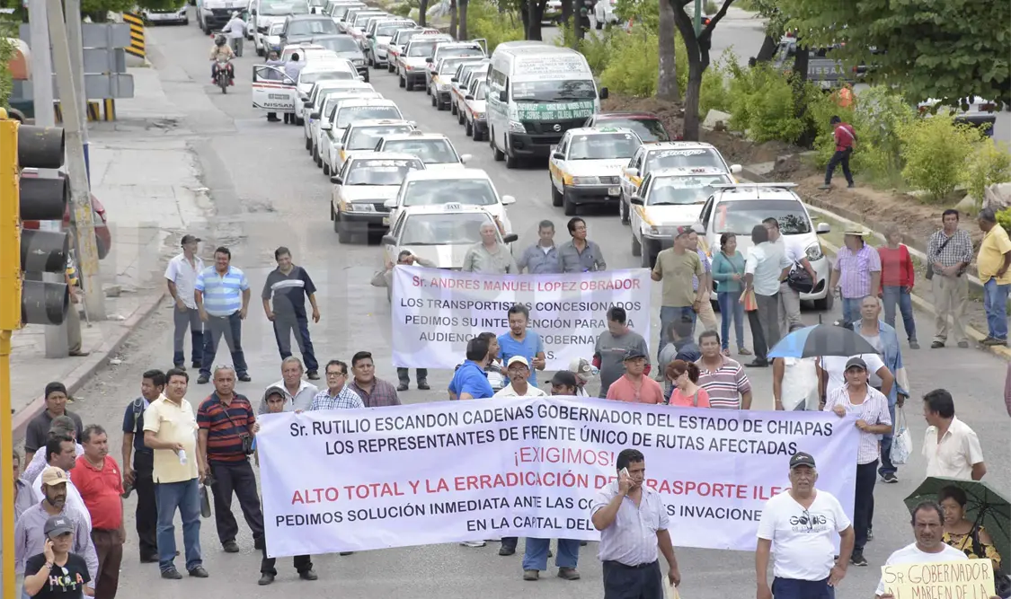 La marcha fue multitudinaria en la capital chiapaneca. Guillermo Ramos / CP