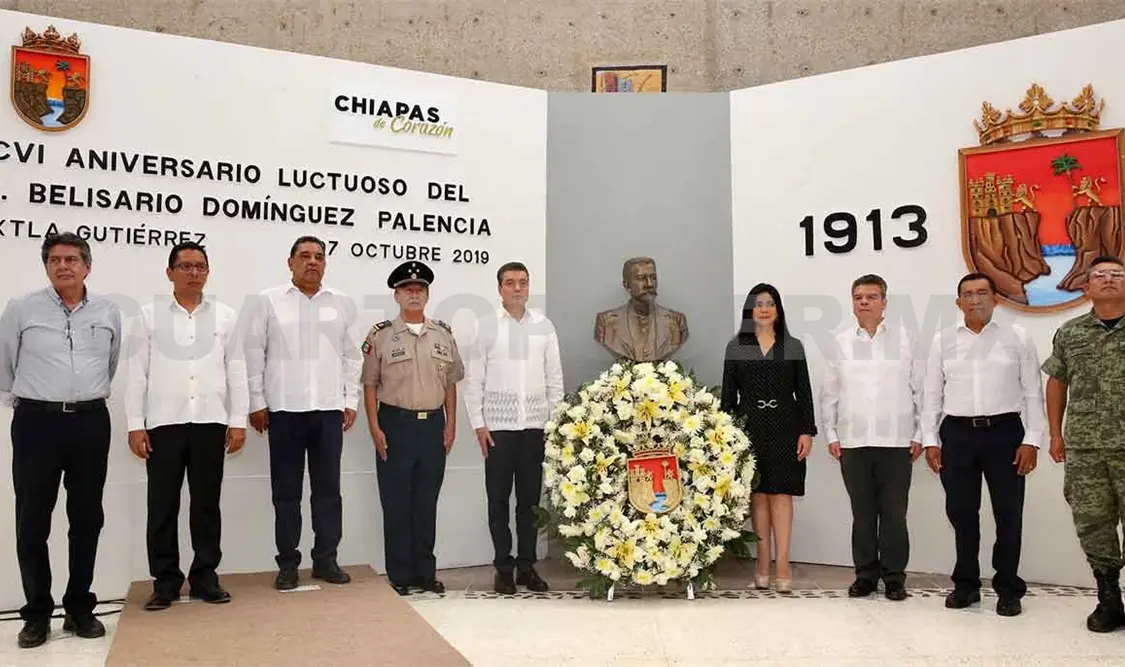 Encabeza REC homenaje a Belisario Domínguez